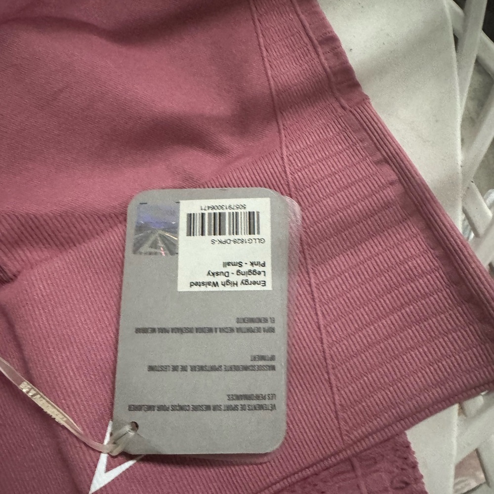 Pink GYMSHARK  Leggings Energy High waisted brand new with tag